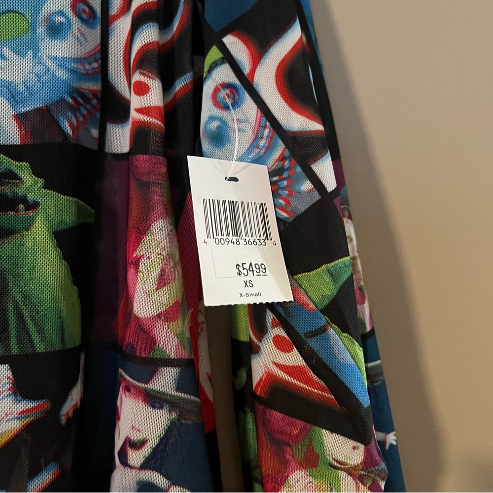 Nightmare Before Christmas all over print sheer top - Picture 4 of 5